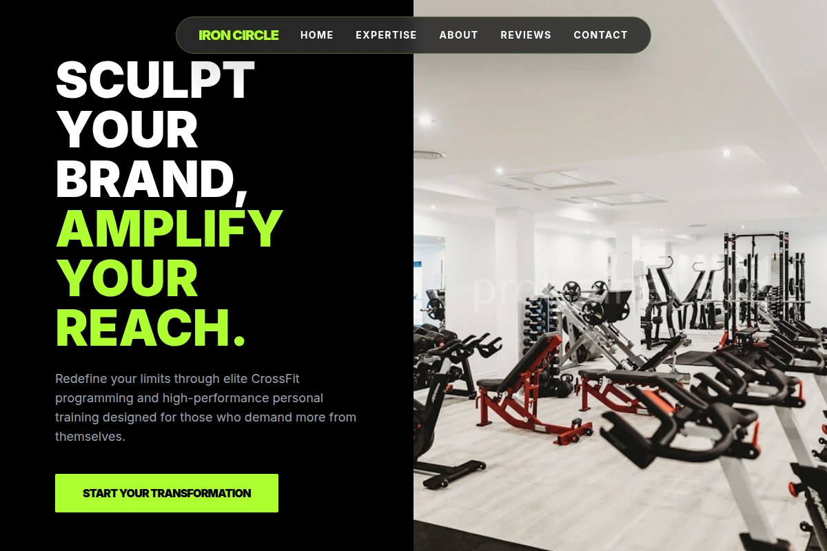 Crossfit Fitness Personal Training Studio